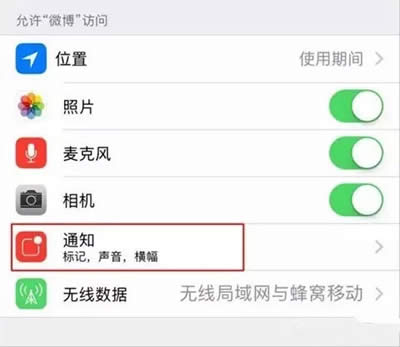 新浪微博通知
