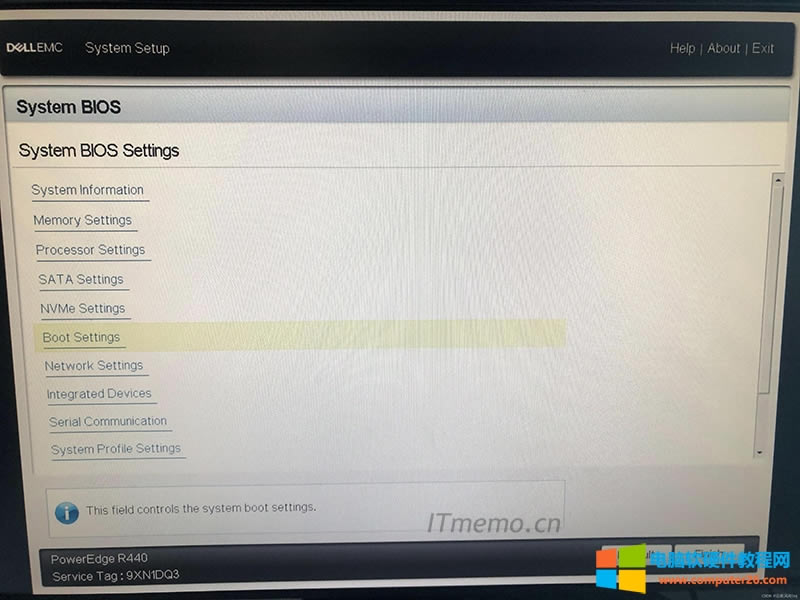 xBoot settings