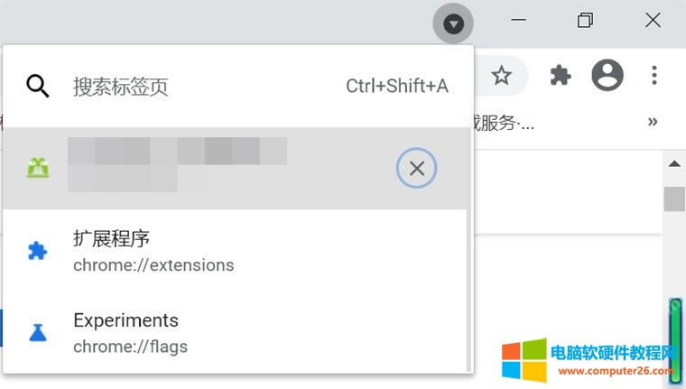 Chrome瀏覽器標簽頁搜索功能開啟方法圖解教程2