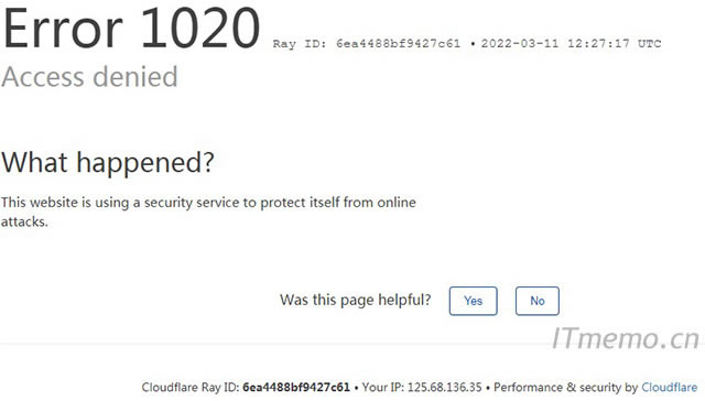 _WʾError 1020ԭͽQ