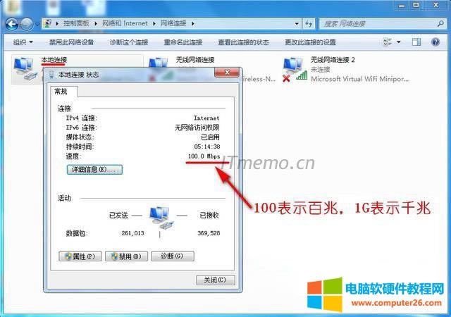 һ_ǧ׾WڵXþWֱc؈ϾWB҂win7ϵyӣ鿴BӠBٶ@ʾ“100Mbps”tʾ؈ǧ׵ϾW@ʾ“1G”tʾ؈ǧ׵ϾW