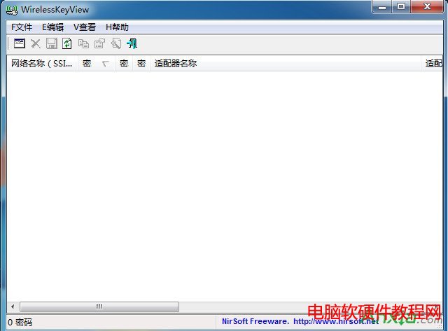 WirelessKeyView怎么看不到wifi信息,WirelessKeyView