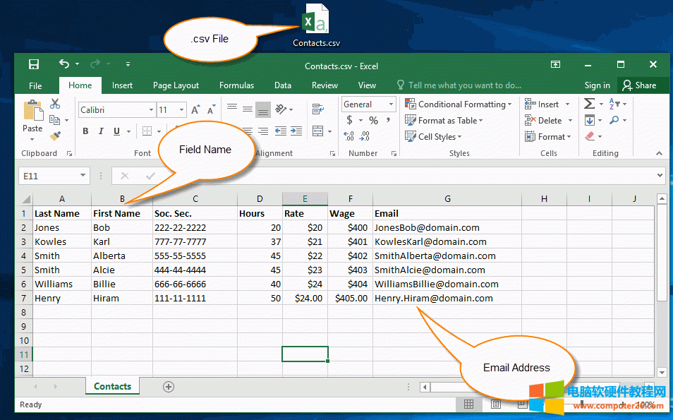  Excel Єһ .CSV ļ