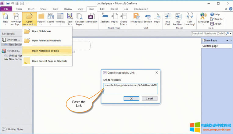 Ñ B:  OneNote 2010 ʹ朽Ӵ_Pӛ