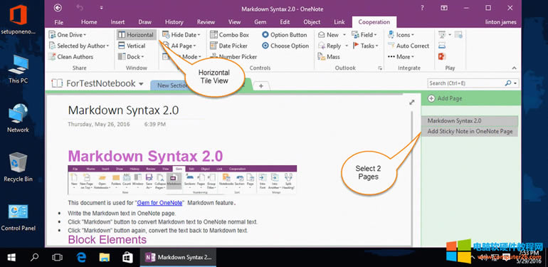 x 2  OneNote MЌ