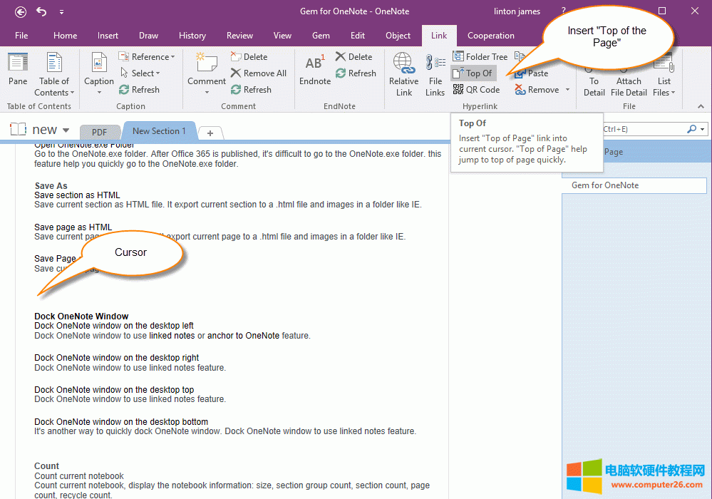  OneNote ˳“픲”Ę˺朽