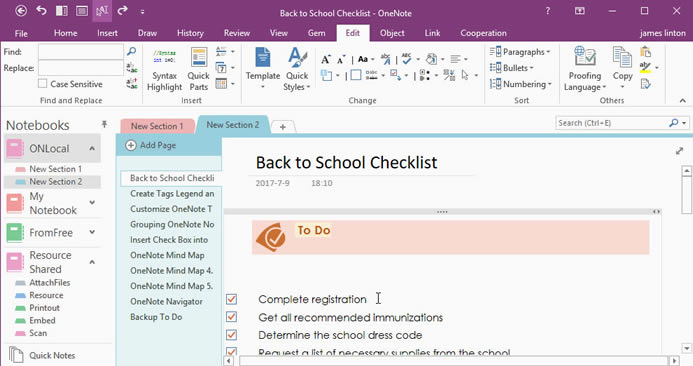Ƅɵ OneNote k헵Ă