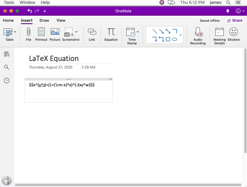ľWЏ LaTeX _ʽɈDƬʽ Mac OneNote 