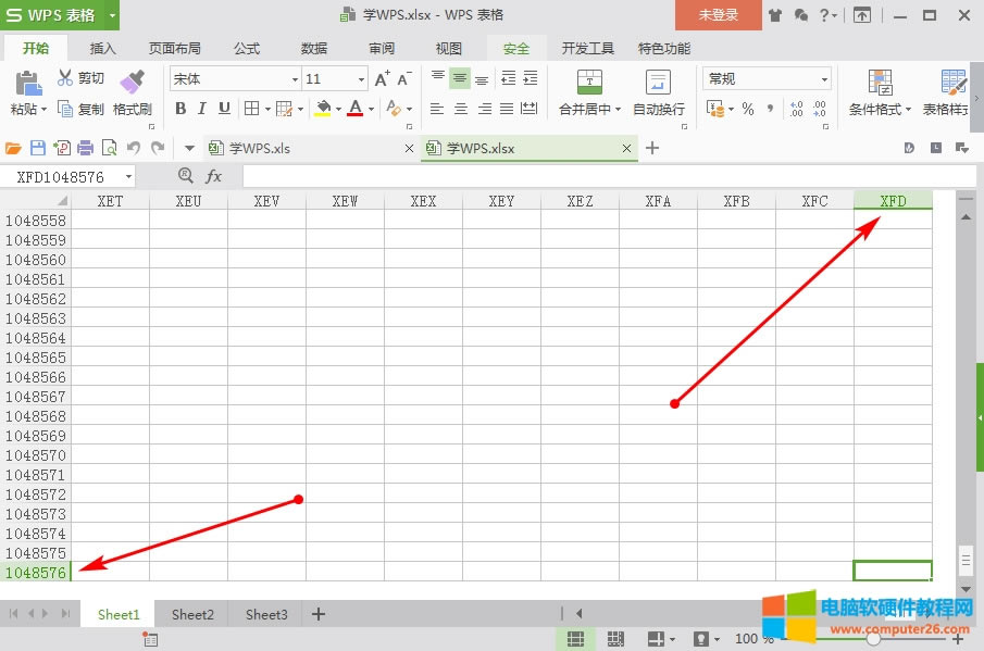 office excel 2007文檔最大行列數