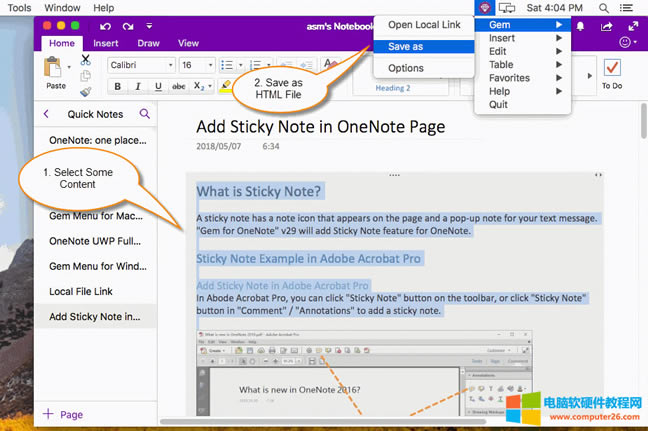 һ Mac OneNote xЃ