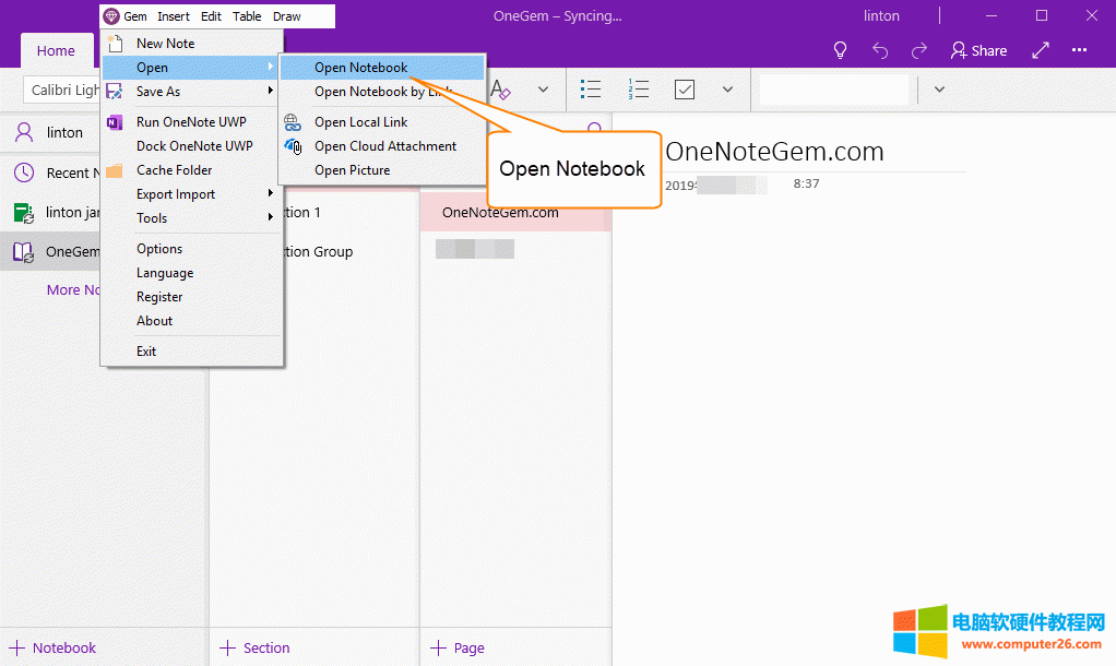 ͨ^䌚ˆ Gem Menu for OneNote UWP _^ĹPӛ