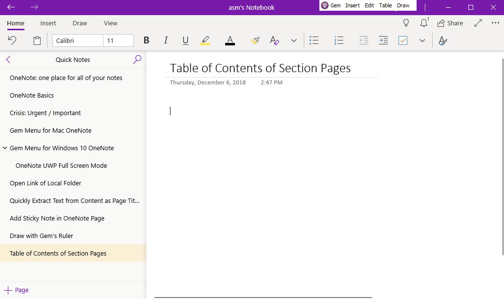 ʹ䌚ˆ΁ OneNote for Windows 10 ķօ^Ŀ䛴V