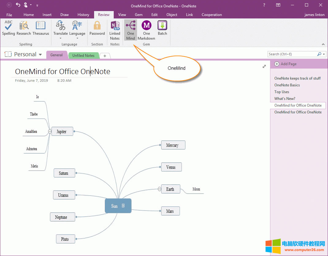  OneNote “”x헿@ʾ“˼SһD” OneMind  