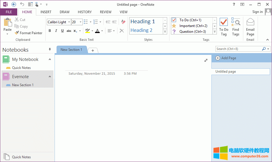 OneNote 原始樹