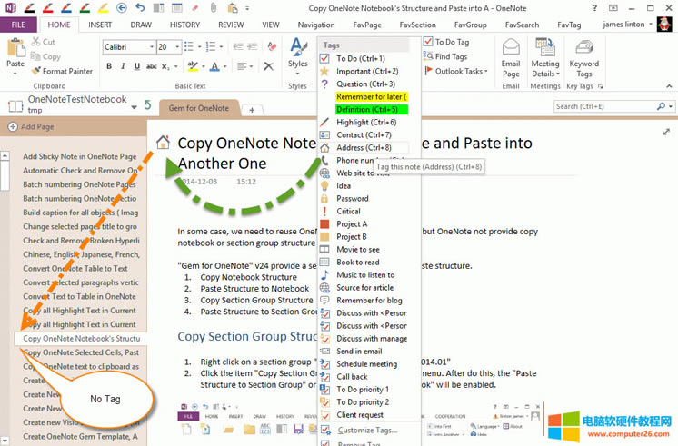OneNote ԭʼӛoб@ʾ 