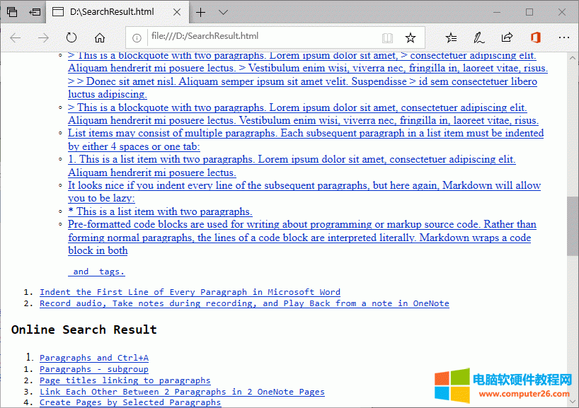 SearchResult ߀ OneDrive  OneNote PӛY