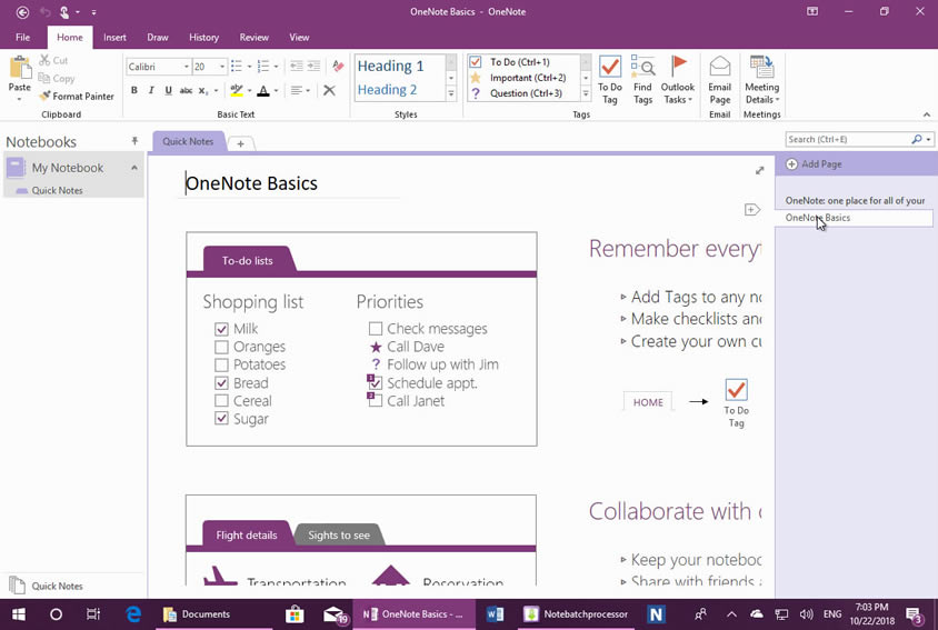 使用 OneNote Batch 的導出 DOCX 文件功能，導出所有 OneNote筆記本到 WordNote 里。
