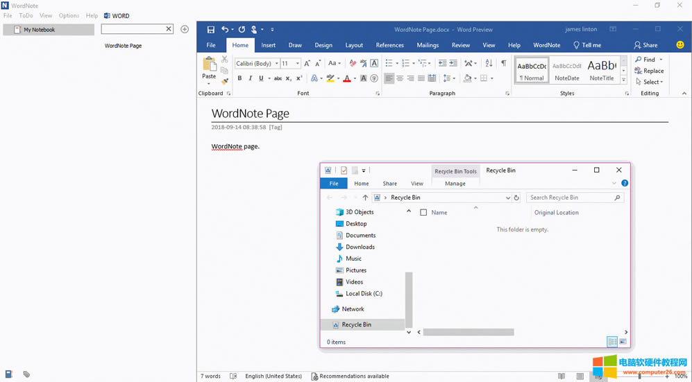 WordNote ʹ Windows ĻվԼĻվ 