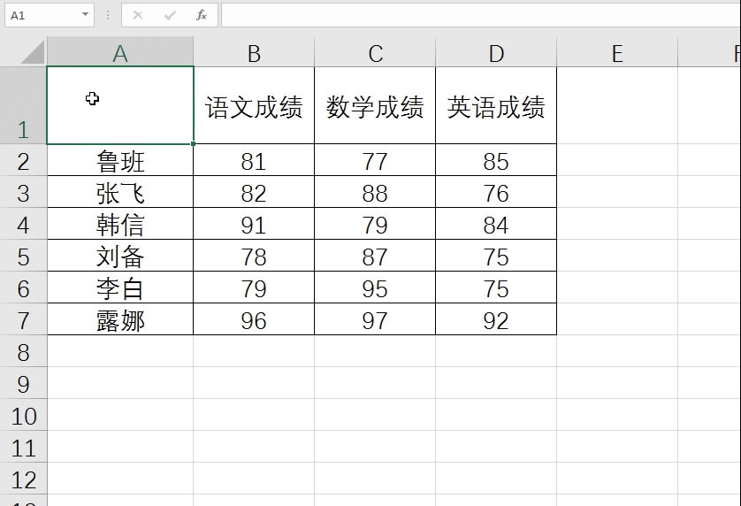 Excel制作單斜線表頭