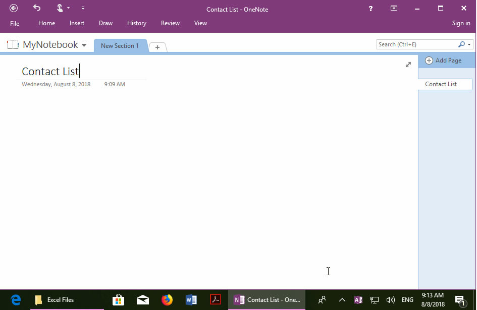 Ԅͬˢⲿ Excel (.xlsx) ļ OneNote 