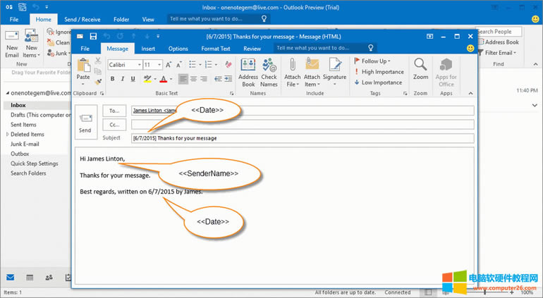 OneNote ģ Outlook ]