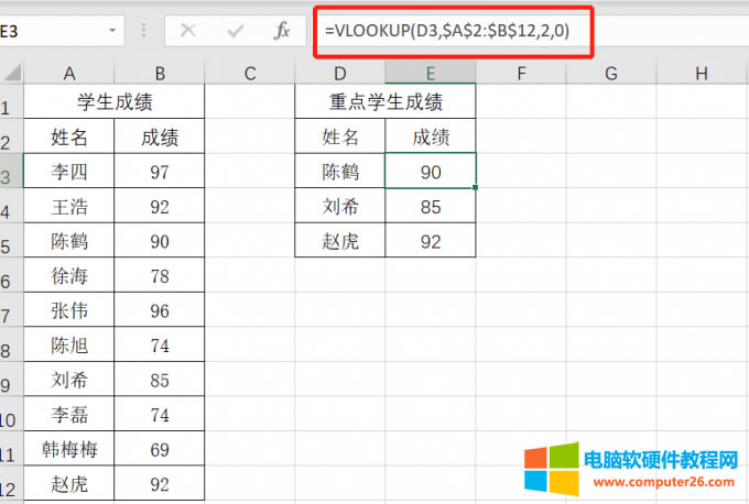 =Vlookup(ֵ,҅^,ҽY,ƥ)
