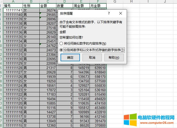 排序提醒