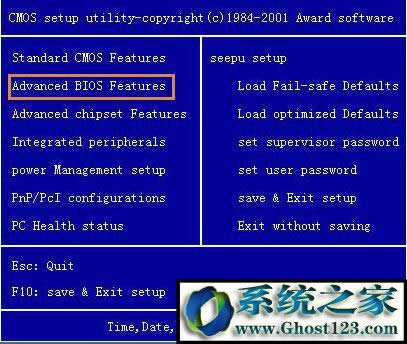 ƄIPϵĹIҵ“Advanced BIOS Features ”܇Mȥ