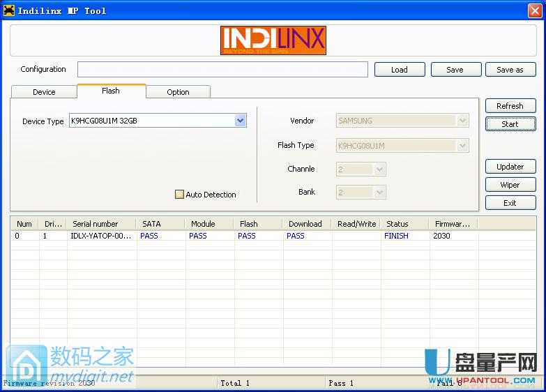 INDILINX固態硬盤IDX110M00-LC主控量產開卡修復教程