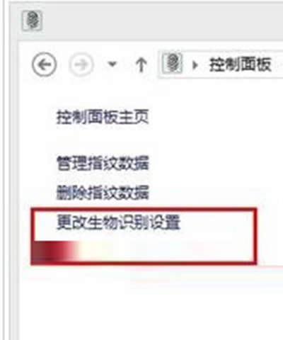 更改生物識別設置