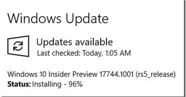 Windows 10 Build 17744lʹTimelinerñޏ