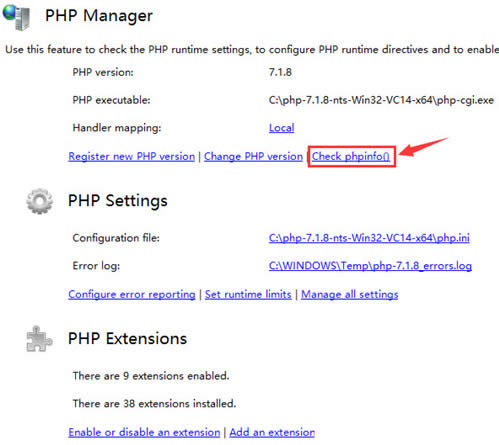 PHP Manager for IISwin10ϵy IIS 10.0+PHP+MySQLh