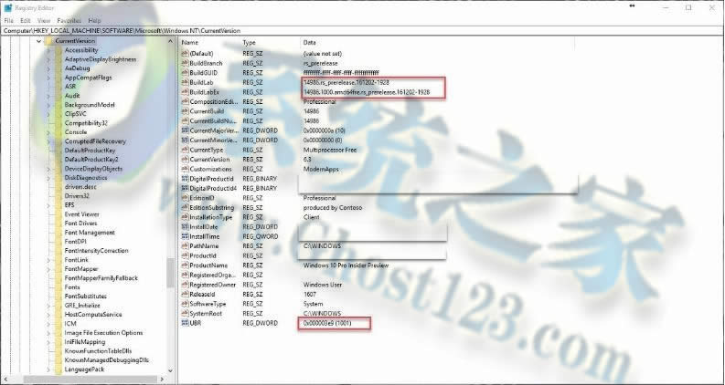Win10 1607 14986.1001 (KB3206309CABļd