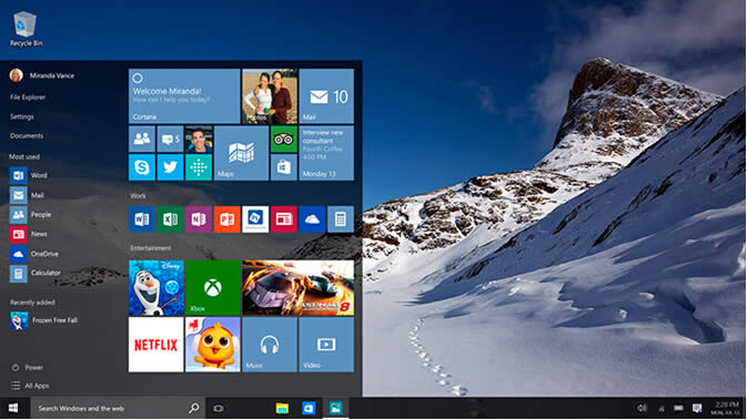 Windows10系統下的觸摸屏桌面應用