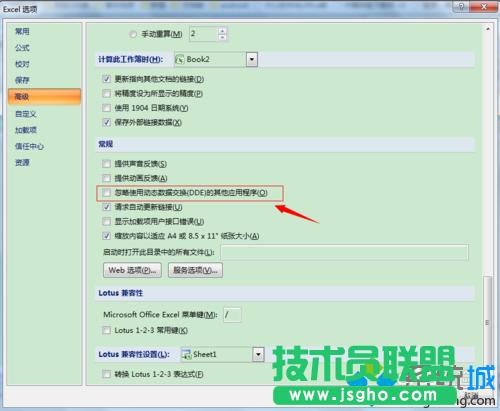 “忽略使用動態數據交換(DDE)的其他應用程序”