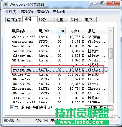 Win7ДSvchost.exeǷǲ 