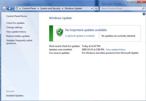 Win7ŞWindows Defender\