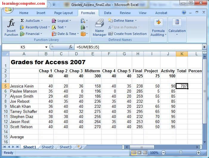 Excel 2007中字體應用