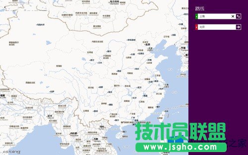 Win8系統使用地圖路線查詢功能的方法