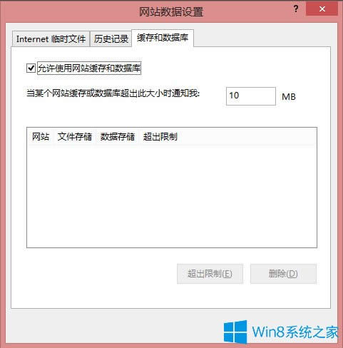 Win8系統IE瀏覽器緩存設置方法介紹