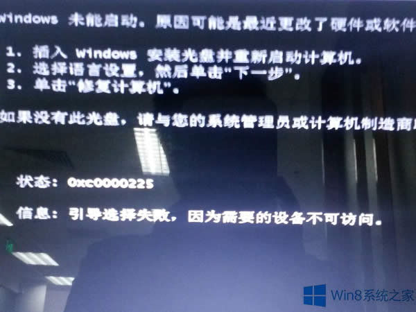 Win8.1oe`a0xc0000225ޏͷ