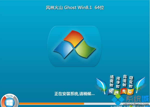 風林火山flhs ghost win8.1 64位免激活純凈版