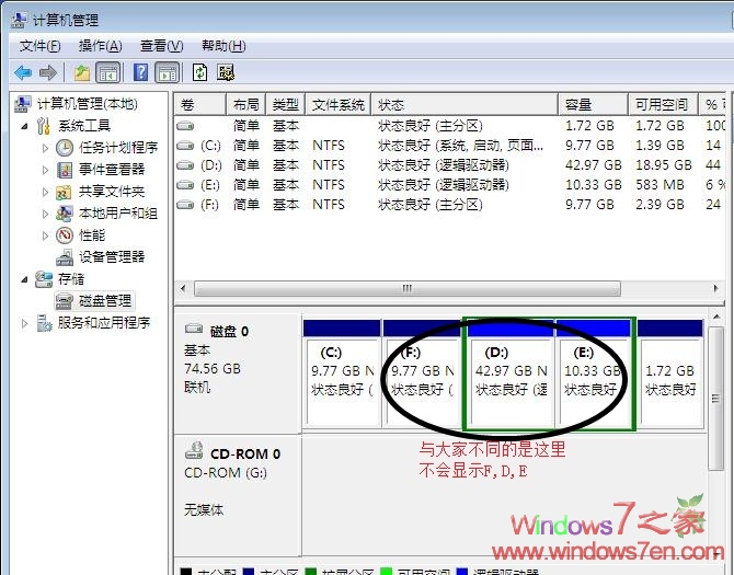 Windows7bD,E,FȴűPҊ˵̎