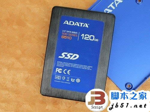 固態硬盤威剛 S510（120GB）正面 